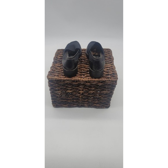 Donald Pliner women's SZ 6.5 Made in Italy Leather and Fabric Slip on Loafers - Picture 3 of 7